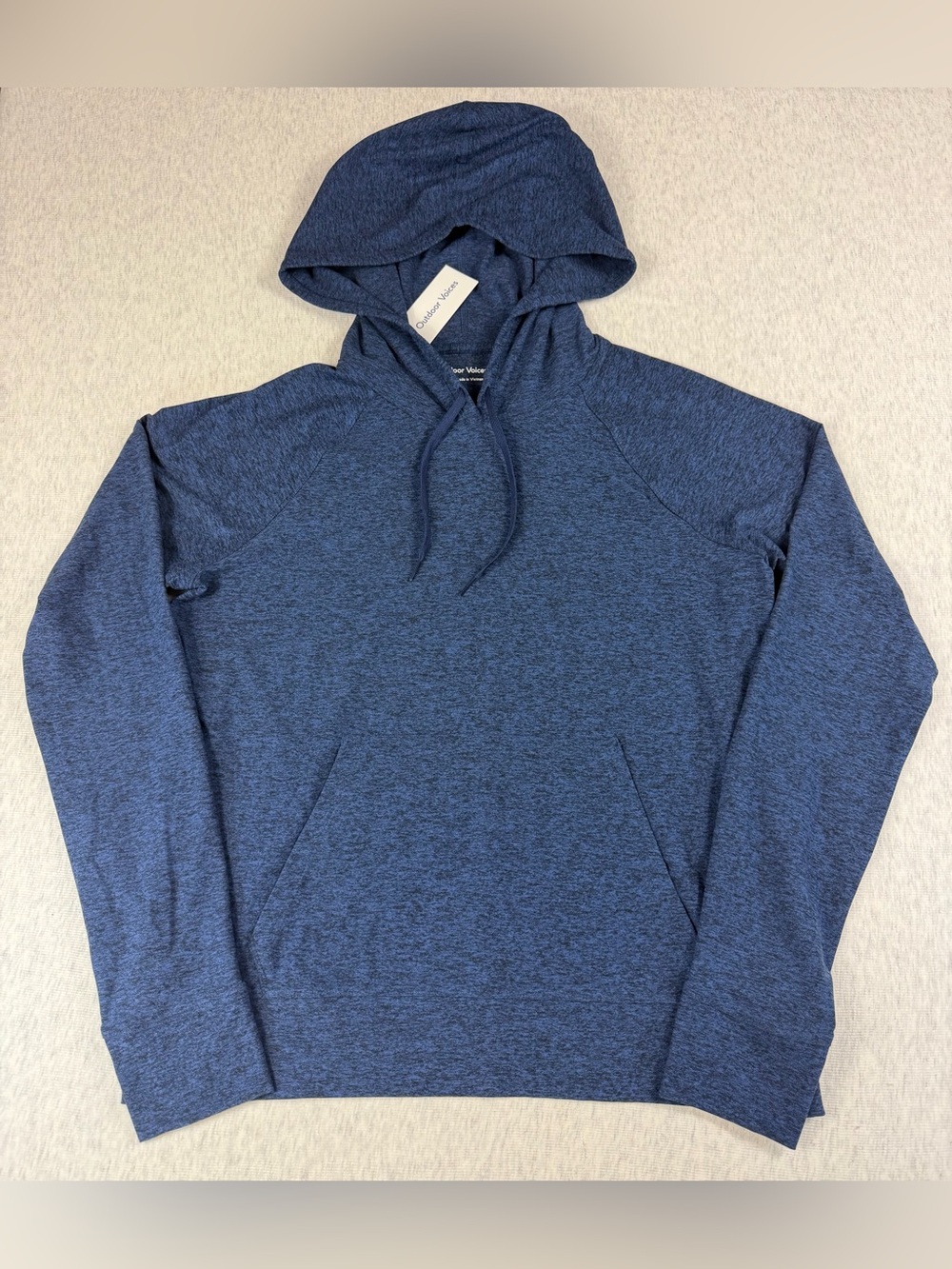 NWT Outdoor Voices CloudKnit Hoodie Women’s XL Navy Blue Pullover Athleisure
